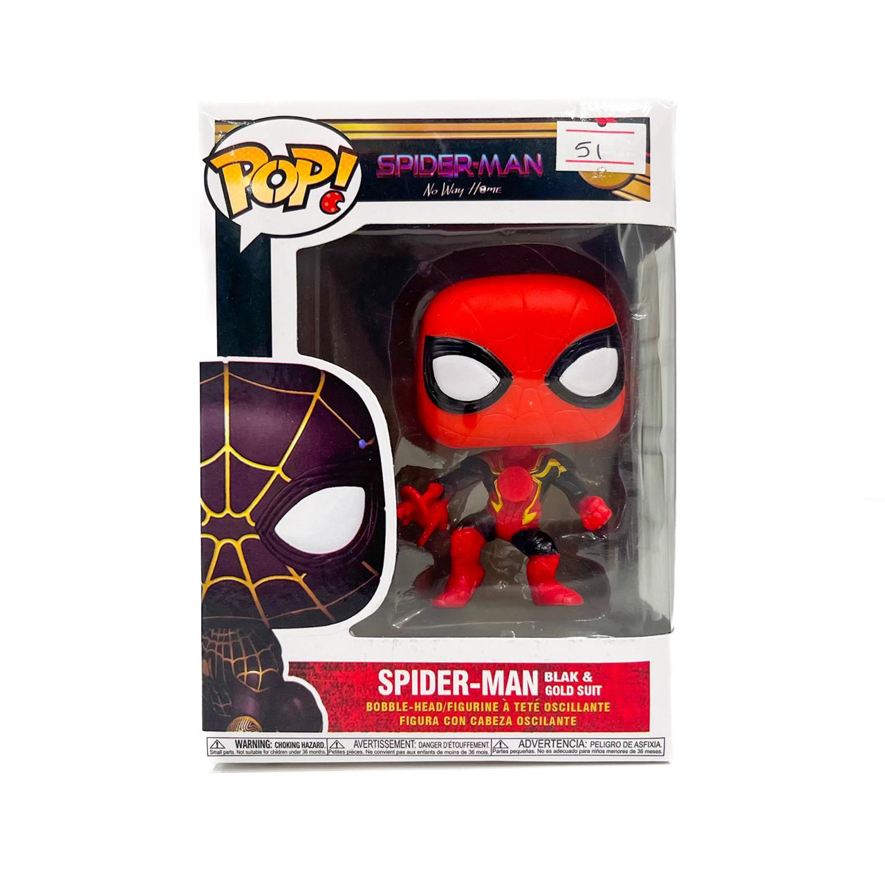 Blak and Gold Shit Spider-Man Figures Pop Miniature